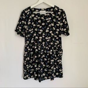 90’s Floral Babydoll Dress